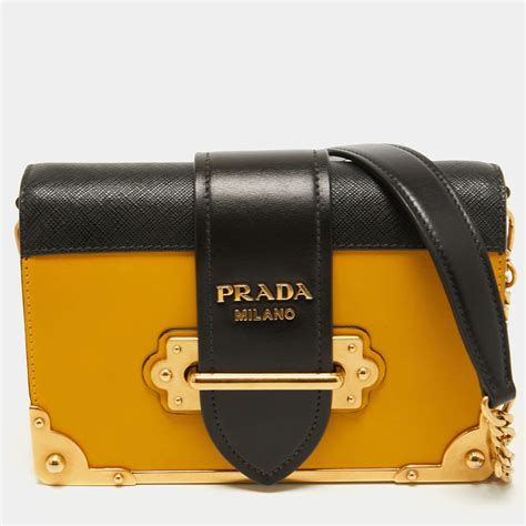 prada yellow beach bag|prada cahier mini bag.